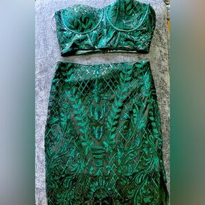 Hello Molly Green Ivy sequin set